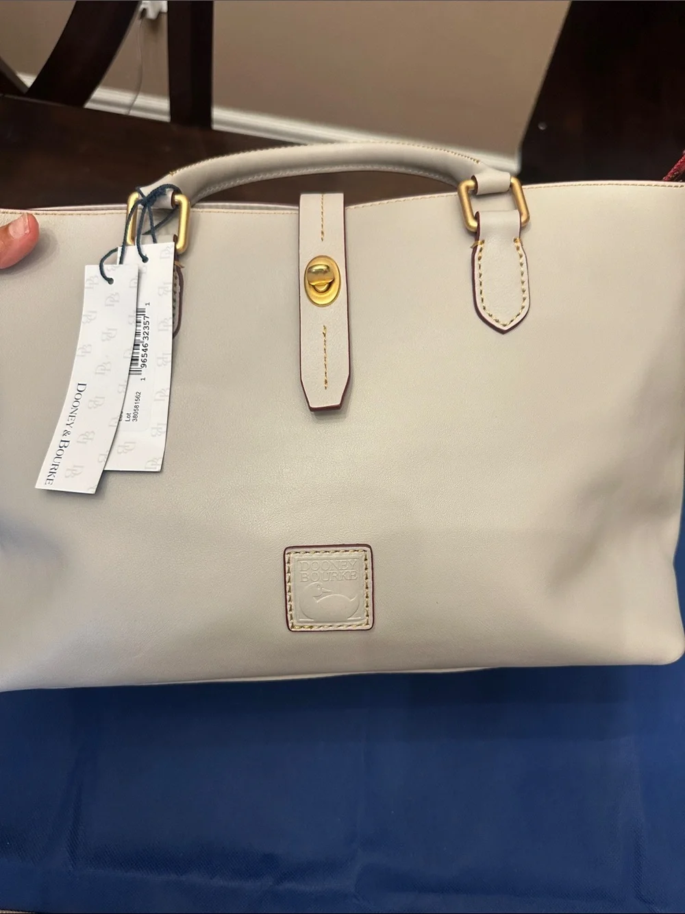 Dooney & Bourke cream leather